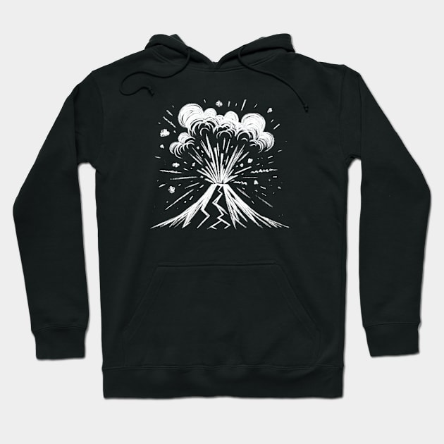 Erupting Volcano Hoodie by Pegasus Prints